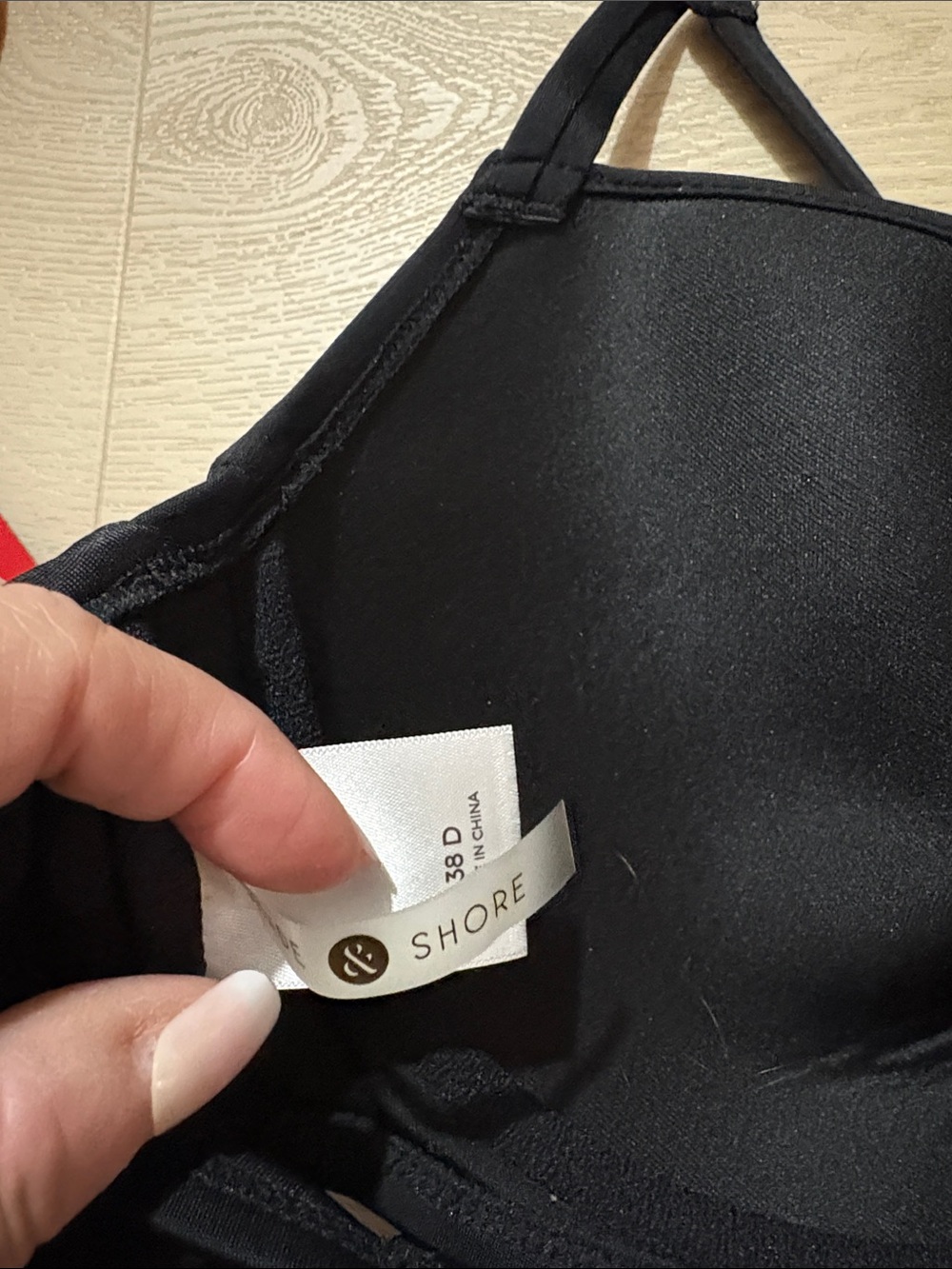 Red & Black Bikini Top Trio with High-Waist Black Bottoms New - Picture 5 of 6